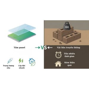 Bảng so sánh panel vs vật liệu truyền thống