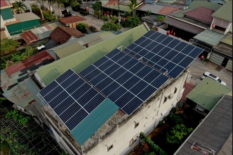 Hệ thống điện mặt trời mái nhà của hộ gia đình