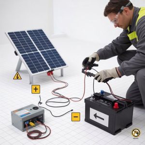 Hướng dẫn sử dụng & lắp đặt pin mặt trời sạc bình ắc quy