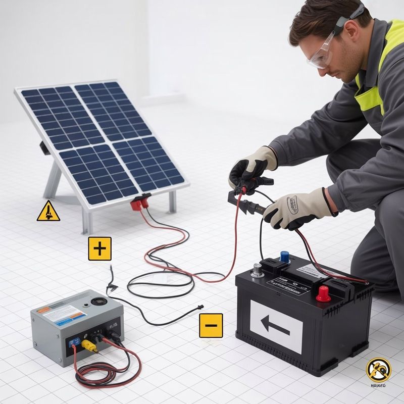 Hướng dẫn sử dụng & lắp đặt pin mặt trời sạc bình ắc quy