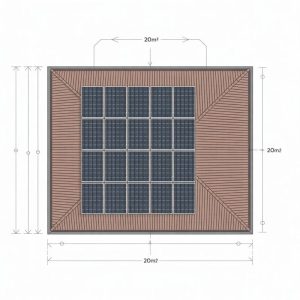 Kích thước tấm pin phù hợp để lắp đặt