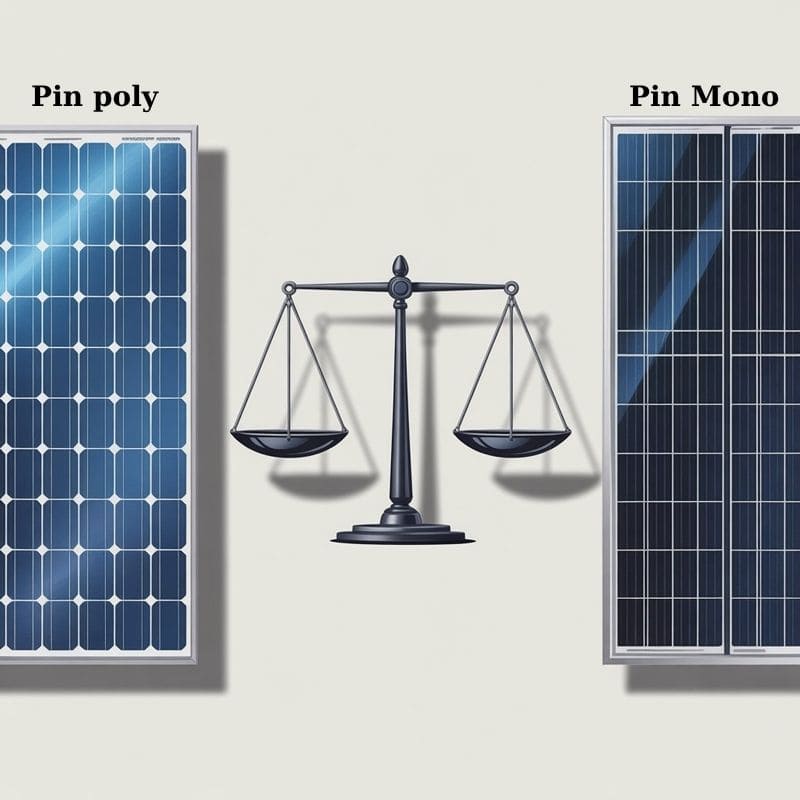 So sánh nhanh giữa pin Mono và pin Poly