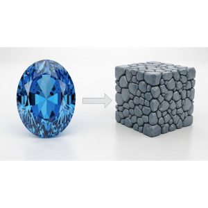 đá quý đơn tinh thể vs đa tinh thể