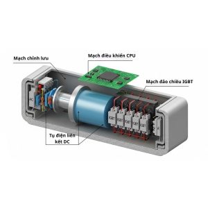 mô phỏng cấu tạo bên trong biến tần 3 pha