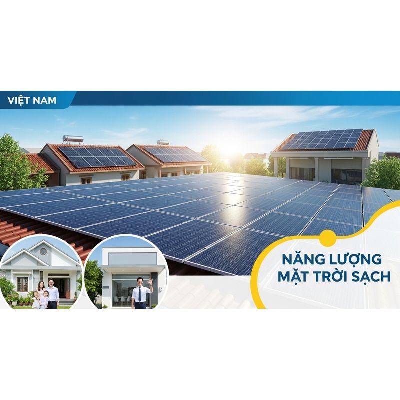 Điện mặt trời áp mái tại Việt Nam
