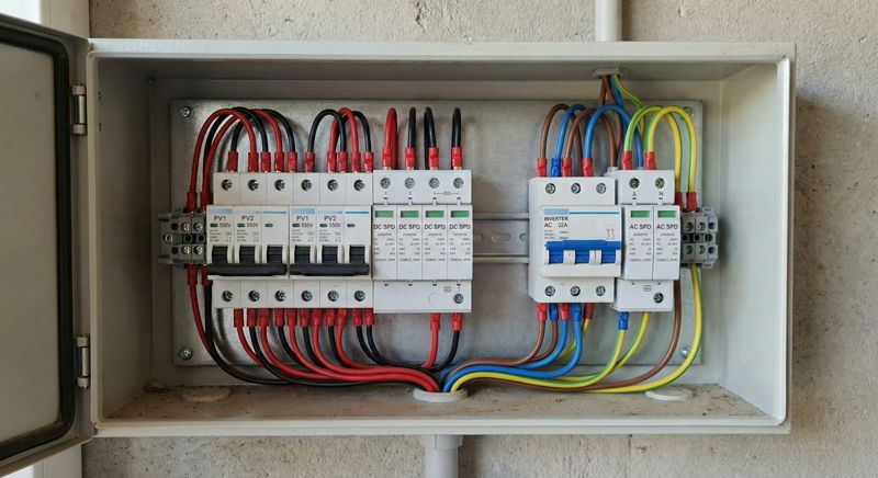 Cấu tạo chi tiết bên trong một tủ bảo vệ Inverter Solar 5kW