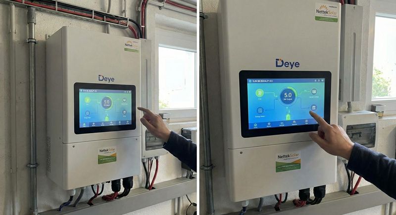 Inverter Hybrid Deye 5kW với màn hình cảm ứng trực quan - Một trong những Top Inverter Hybrid Tốt Nhất hiện nay