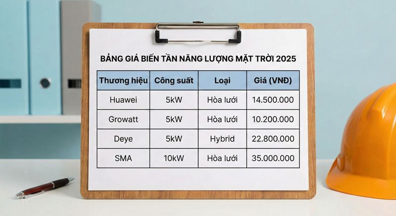 giá biến tần năng lượng mặt trời