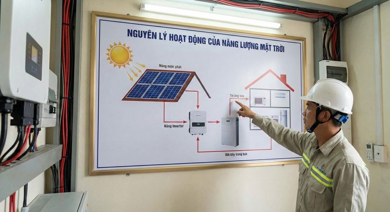 nguyên lý hoạt động của năng lượng mặt trời